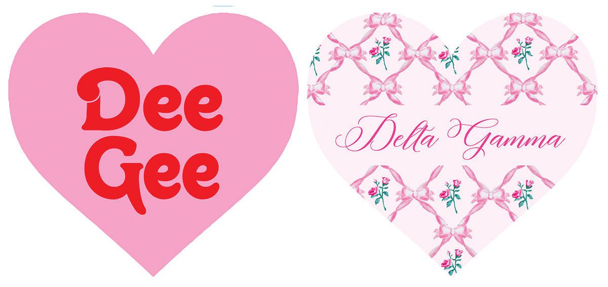 Dee Gee Double Sided Acrylic Heart Coaster