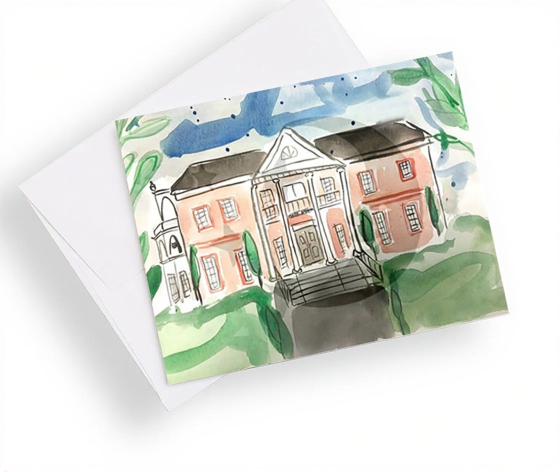 University of Arkansas Sorority House Notecards