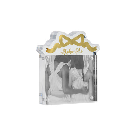 Alpha Phi Acrylic Bow Frame