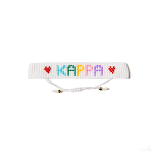 KAPPA Rainbow Heart Beaded Bracelet