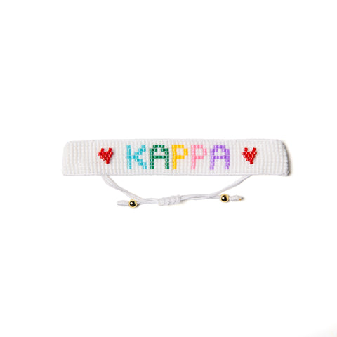 KAPPA Rainbow Heart Beaded Bracelet