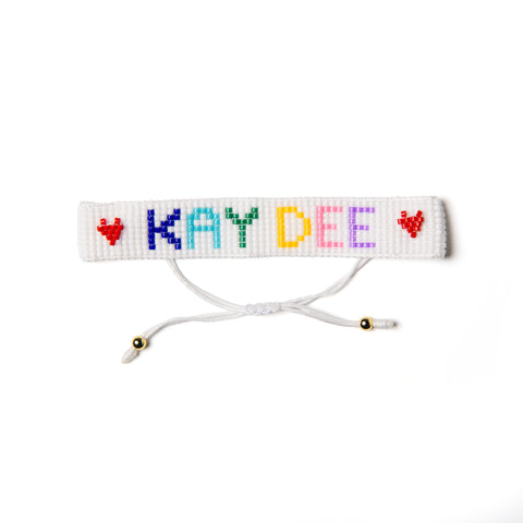 KAY DEE Rainbow Heart Beaded Bracelet