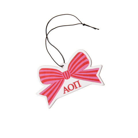 Alpha Omicron Pi Bow Air Freshener