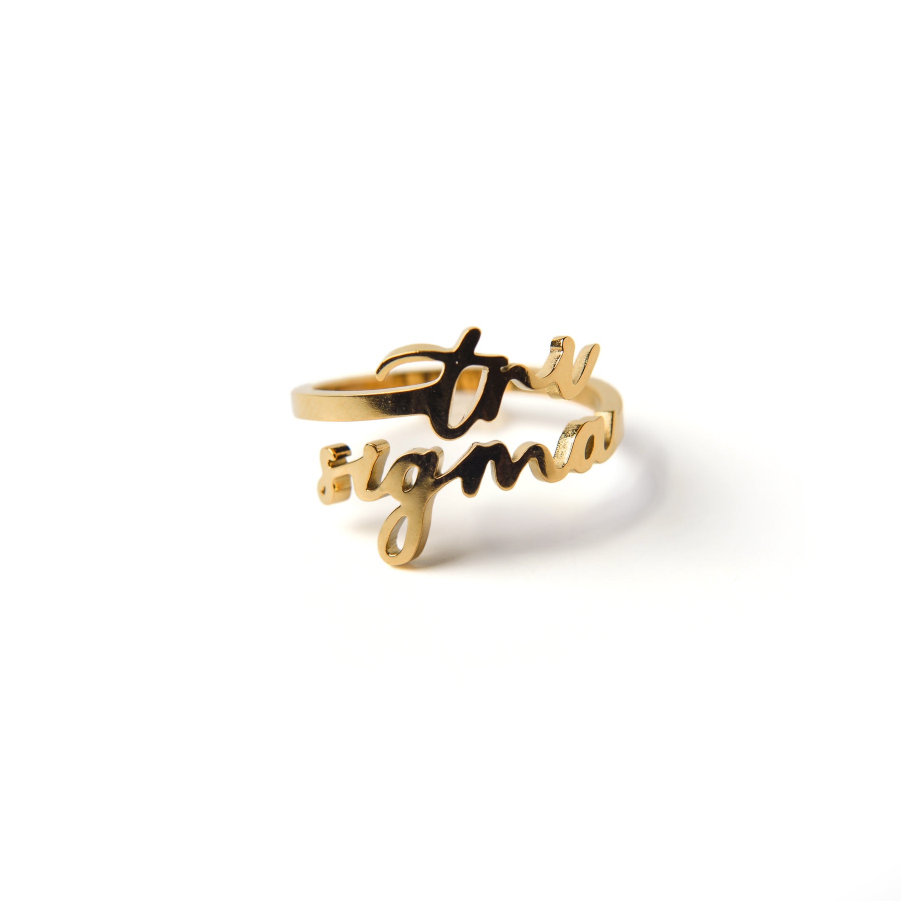 Romantic Script Adjustable Ring