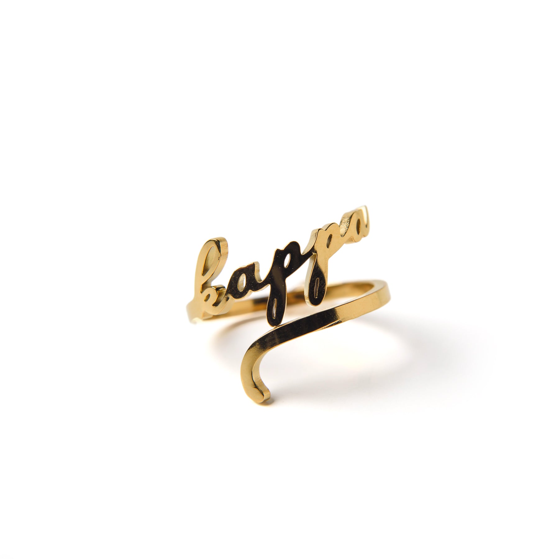 Romantic Script Adjustable Ring