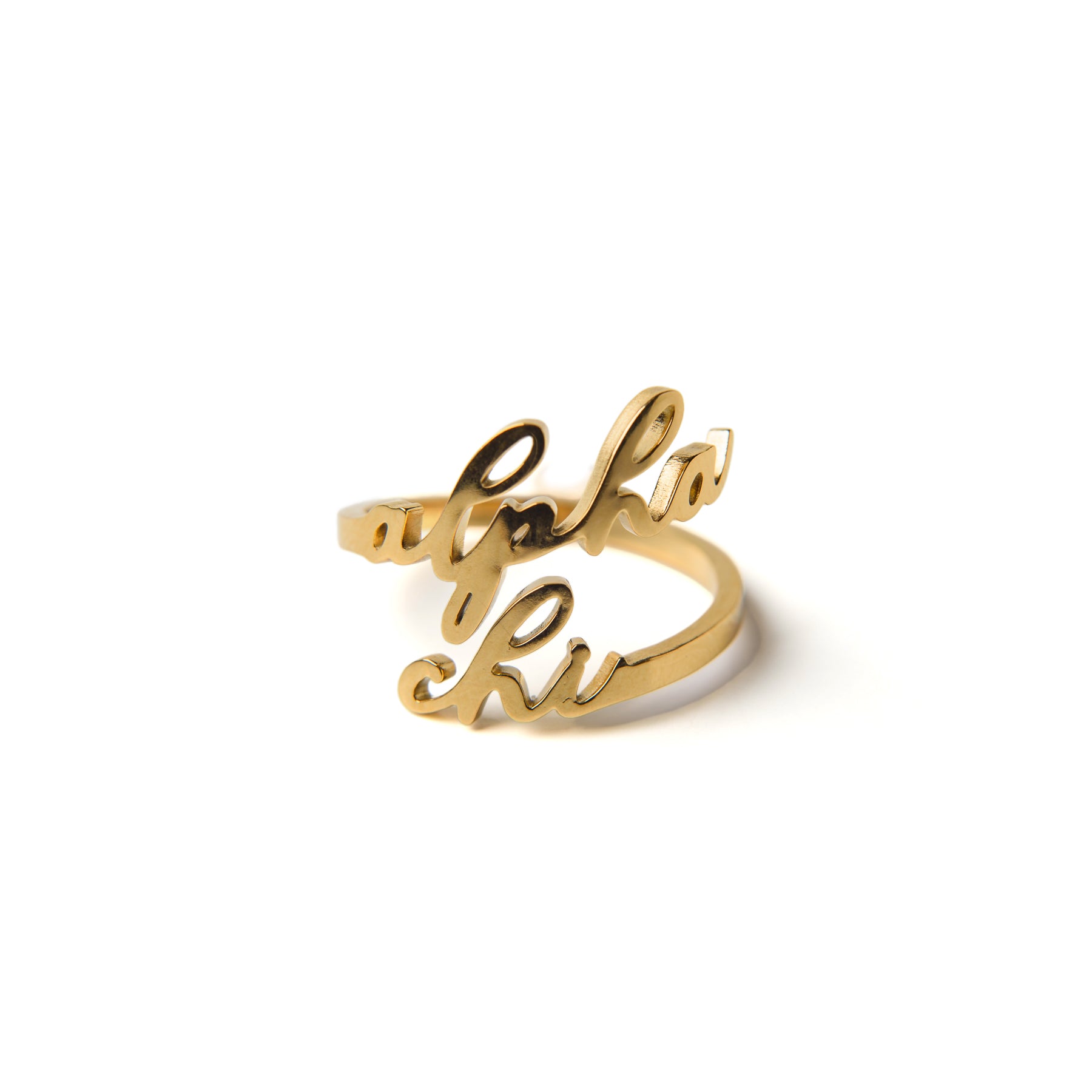 Romantic Script Adjustable Ring