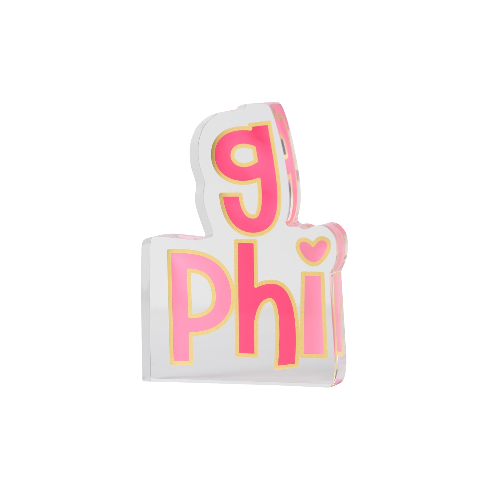 G Phi Acrylic Shelf Sitter