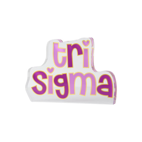 Tri Sigma Acrylic Shelf Sitter