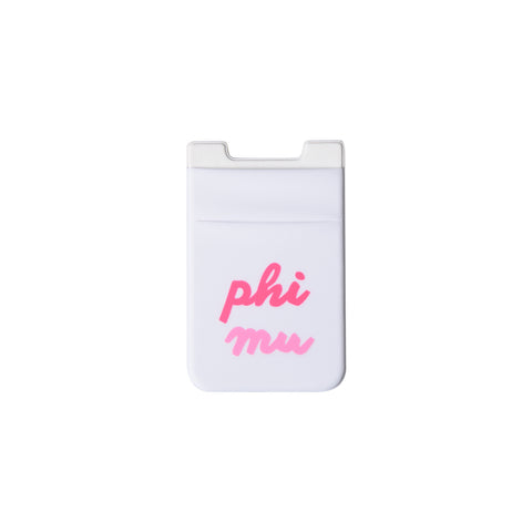 PHI MU Stretchy Cell Phone Cling