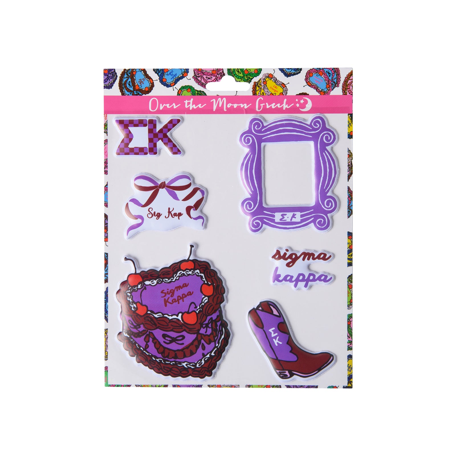 Sorority Puffy Sticker Sheet