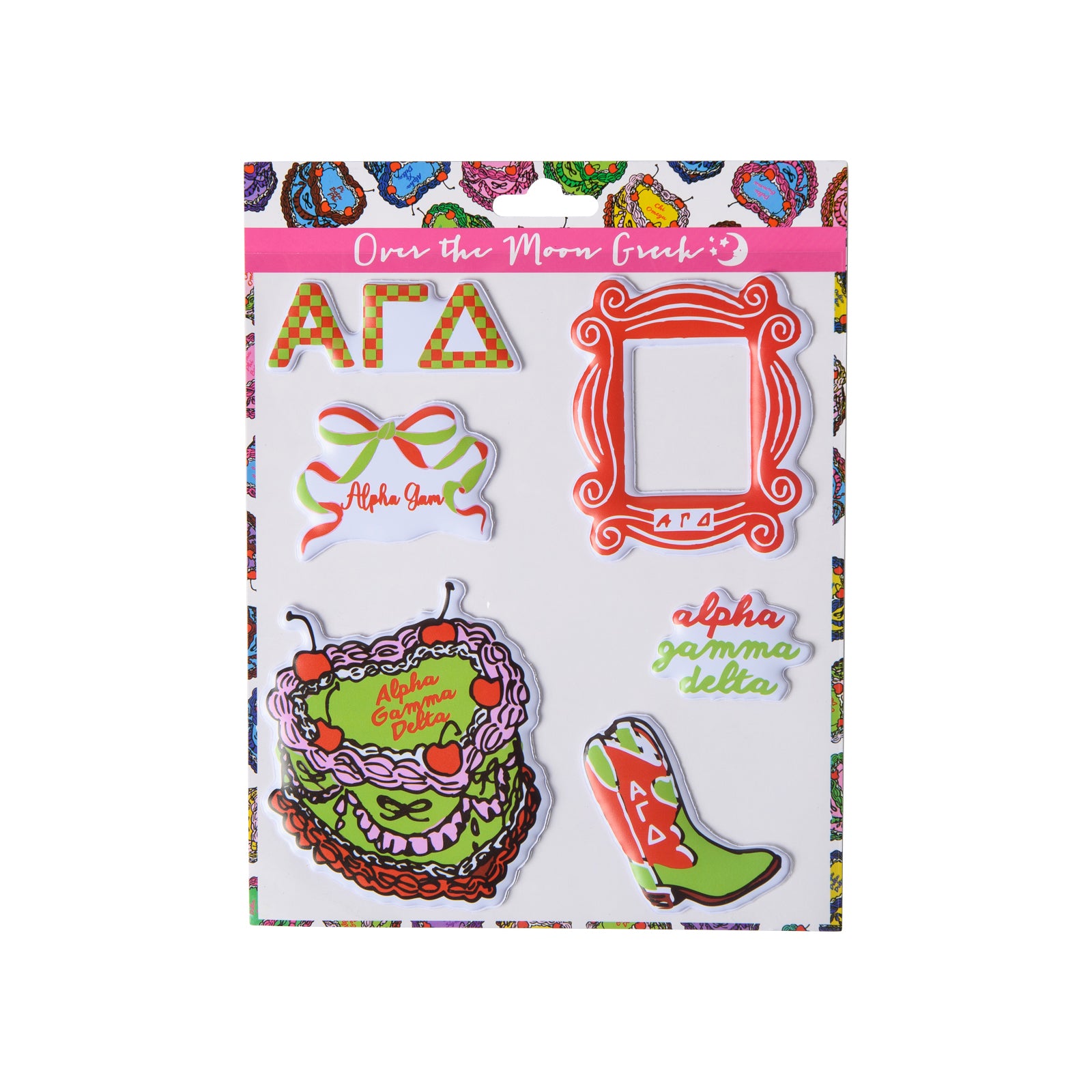 Sorority Puffy Sticker Sheet