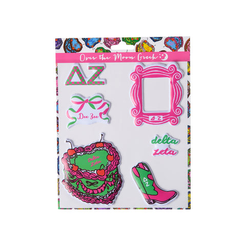 Delta Zeta Puffy Sticker Sheet