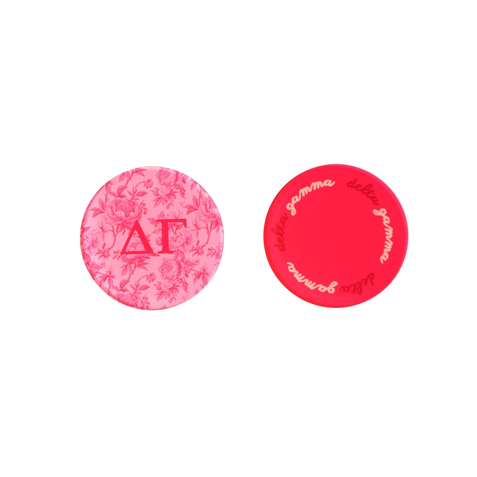Sorority Reversible Sided Acrylic Floral Coaster