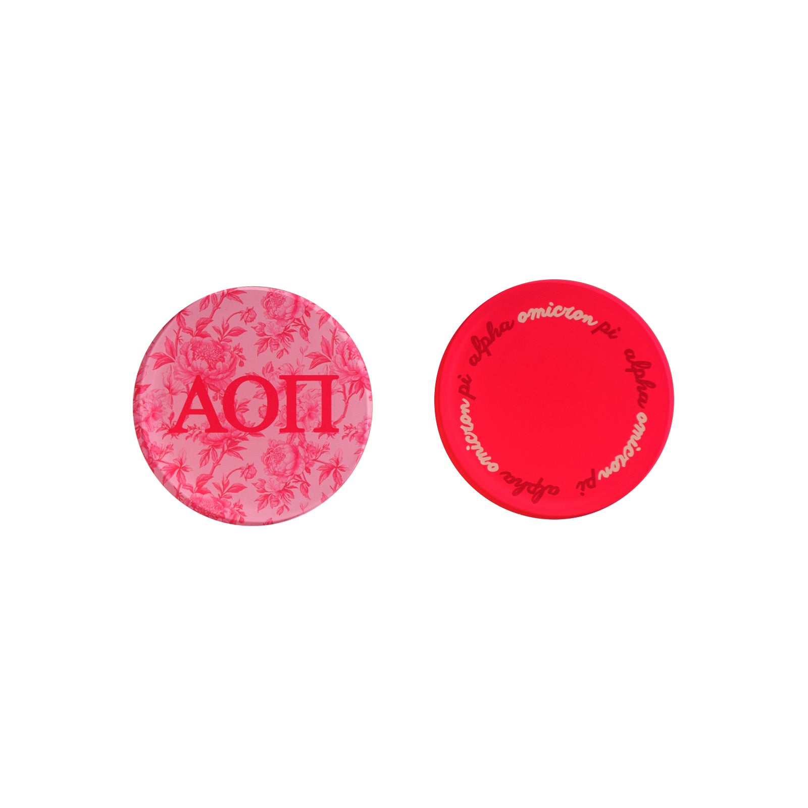 Sorority Reversible Sided Acrylic Floral Coaster