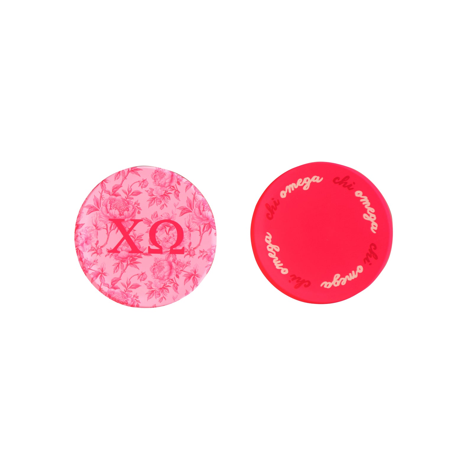 Sorority Reversible Sided Acrylic Floral Coaster