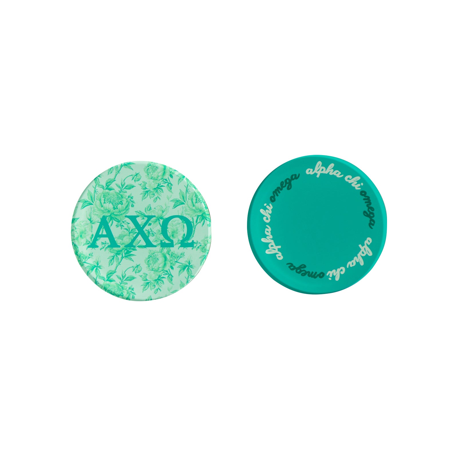 Sorority Reversible Sided Acrylic Floral Coaster
