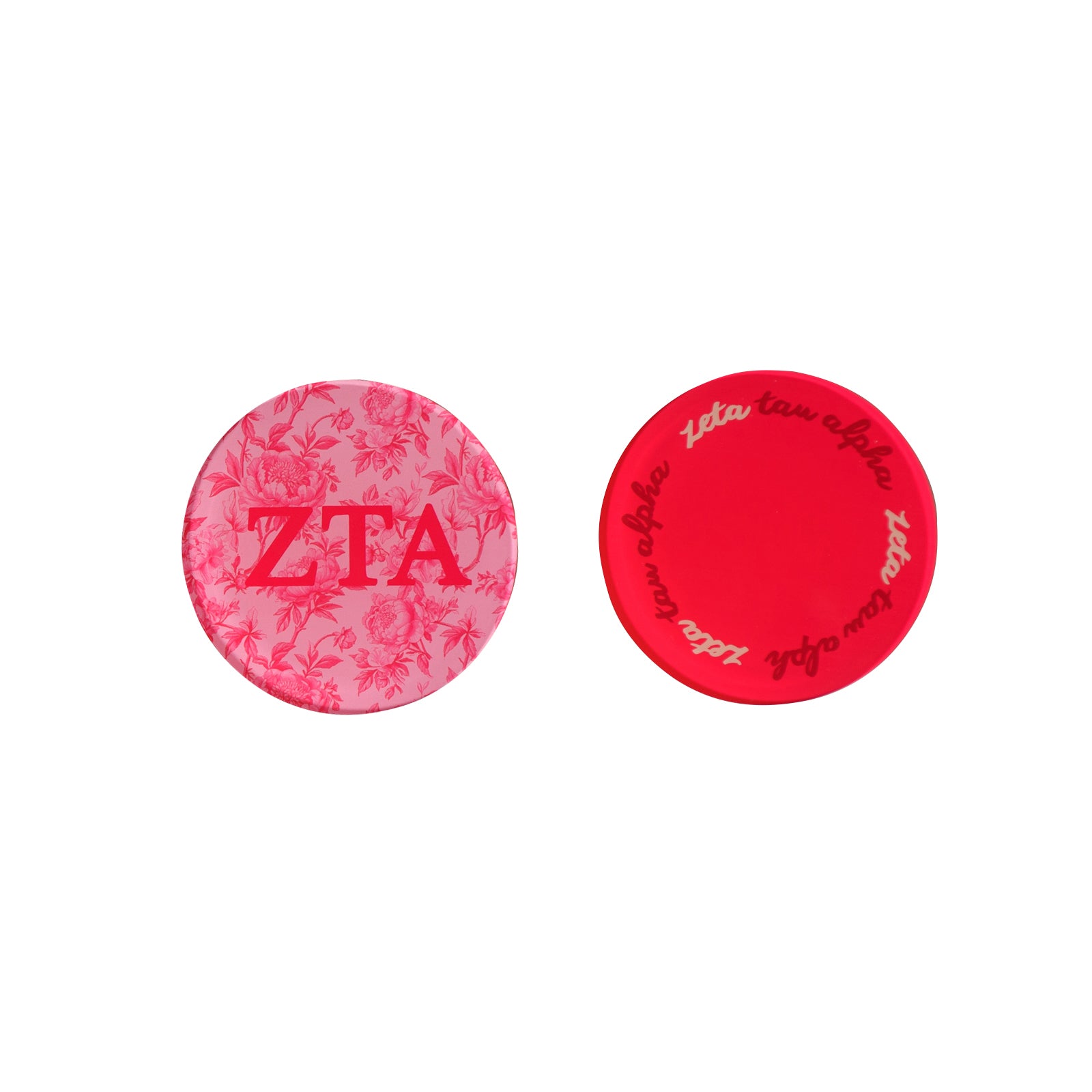 Sorority Reversible Sided Acrylic Floral Coaster