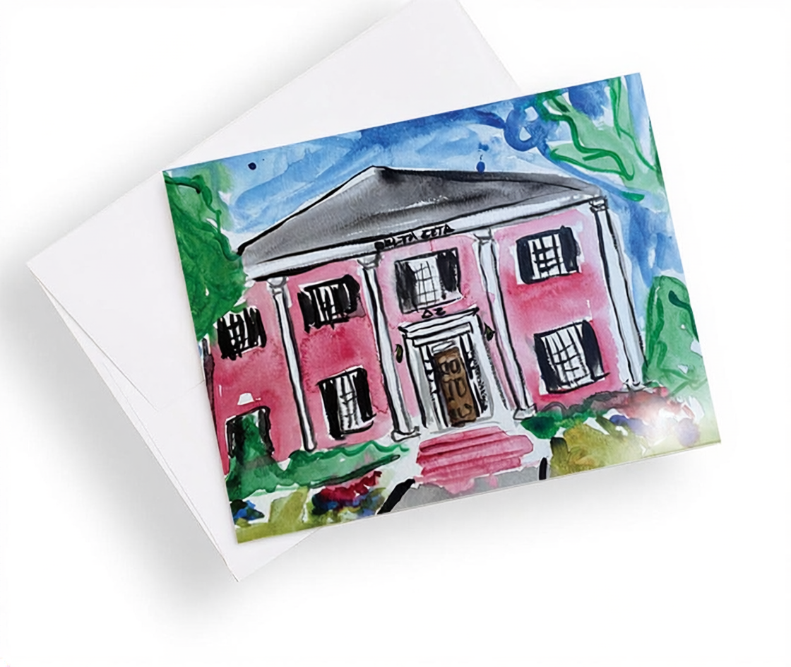 University of Georgia Sorority House Notecards