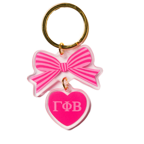 Gamma Phi Beta BOW-DACIOUS Keychain