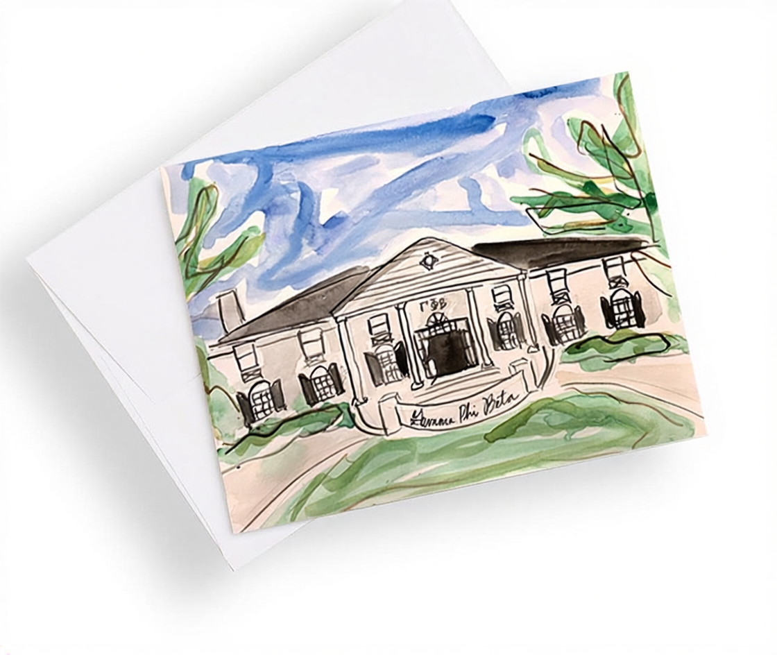 Oklahoma State University Sorority House Notecards