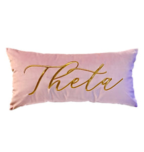 Theta VINTAGE VEGAS Embroidered Lumbar Pillow