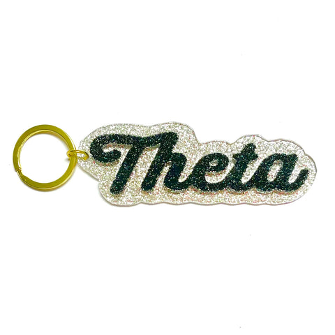 THETA Glitter Keychain
