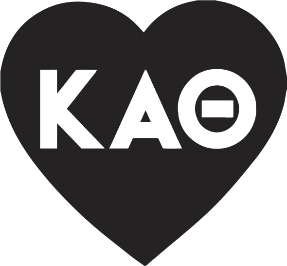 Kappa Alpha Theta Acrylic Heart Pin