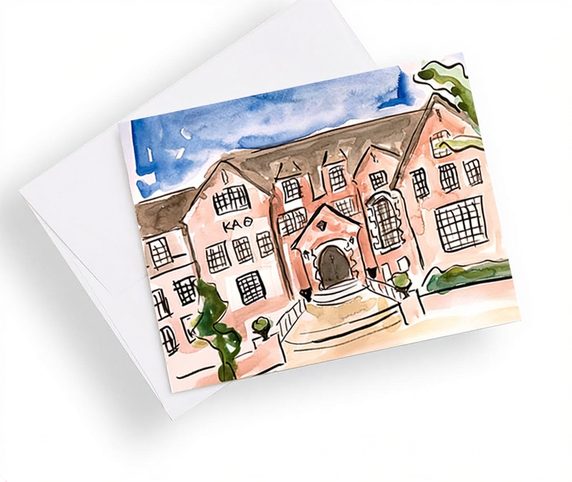 Oklahoma State University Sorority House Notecards