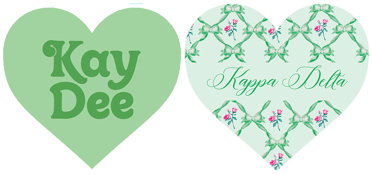 Kay Dee Double Sided Acrylic Heart Coaster