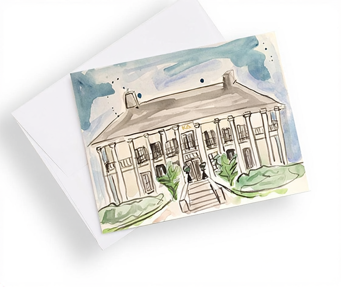 Mississippi State University Sorority House Notecards