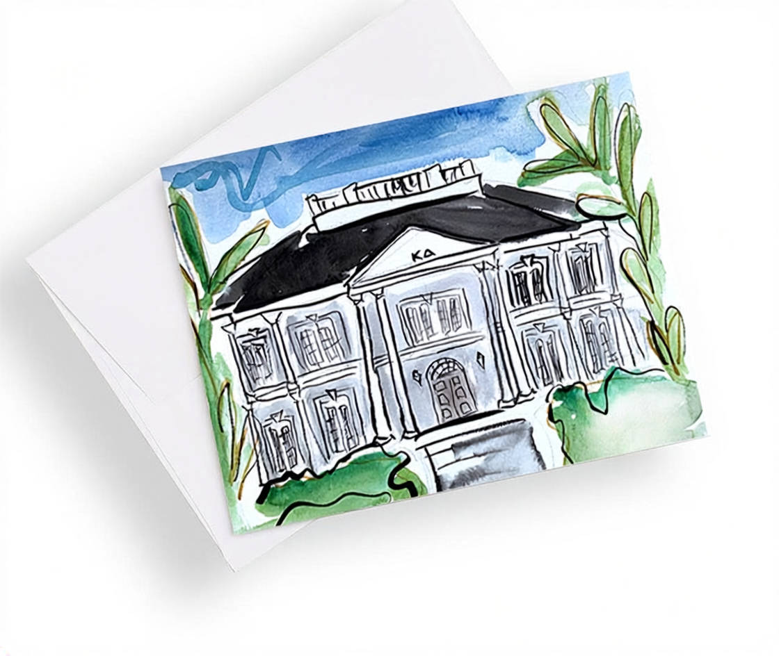 University of Mississippi Sorority House Notecards