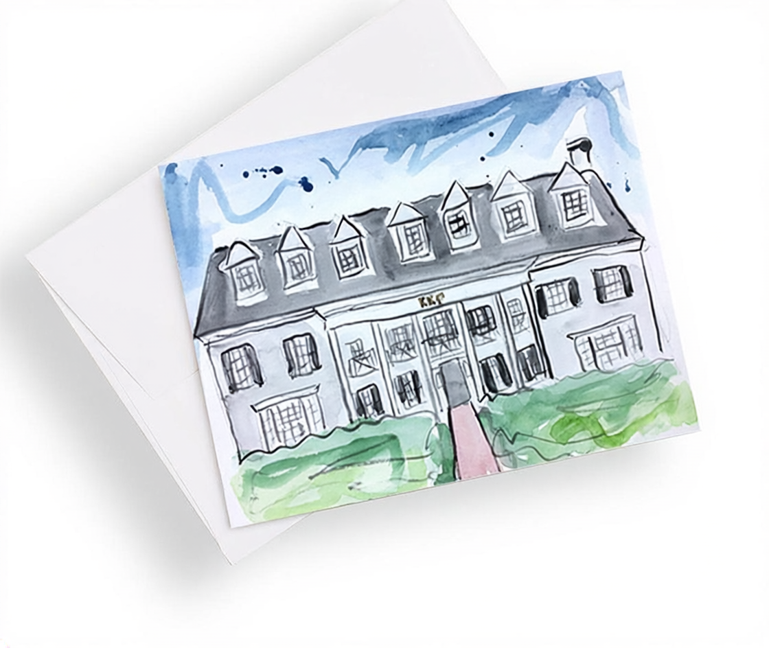 University of Arkansas Sorority House Notecards