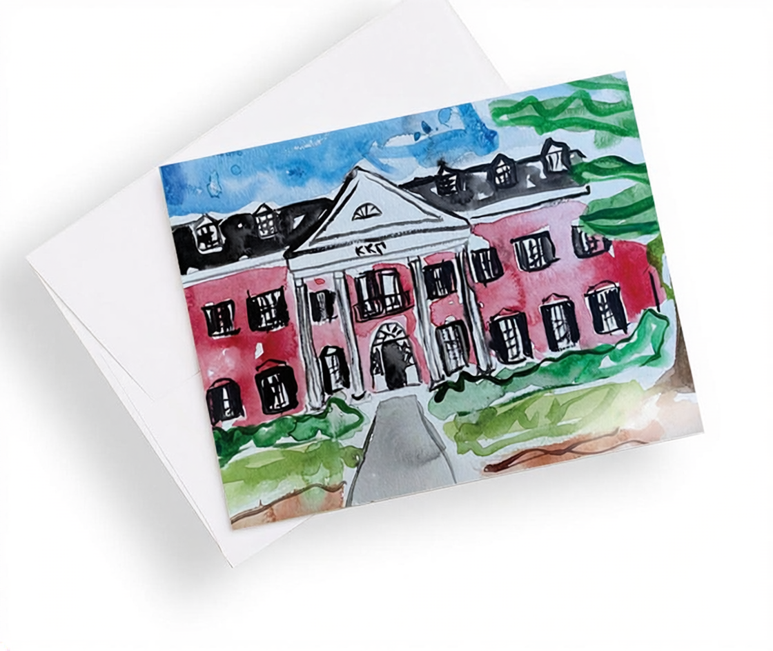 University of Georgia Sorority House Notecards