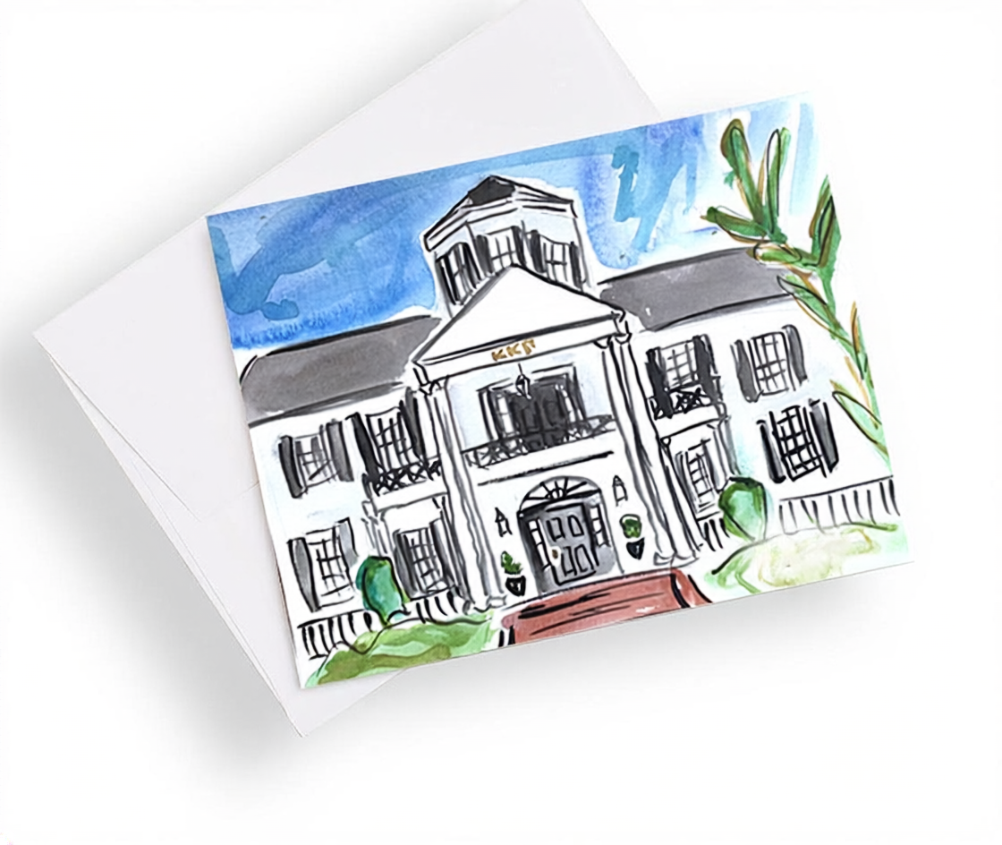 University of Mississippi Sorority House Notecards