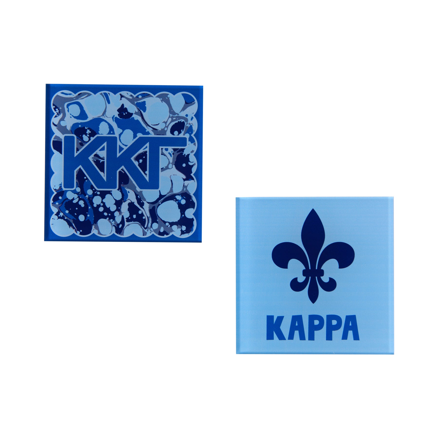 Sorority Reversible Acrylic Marbled Coaster