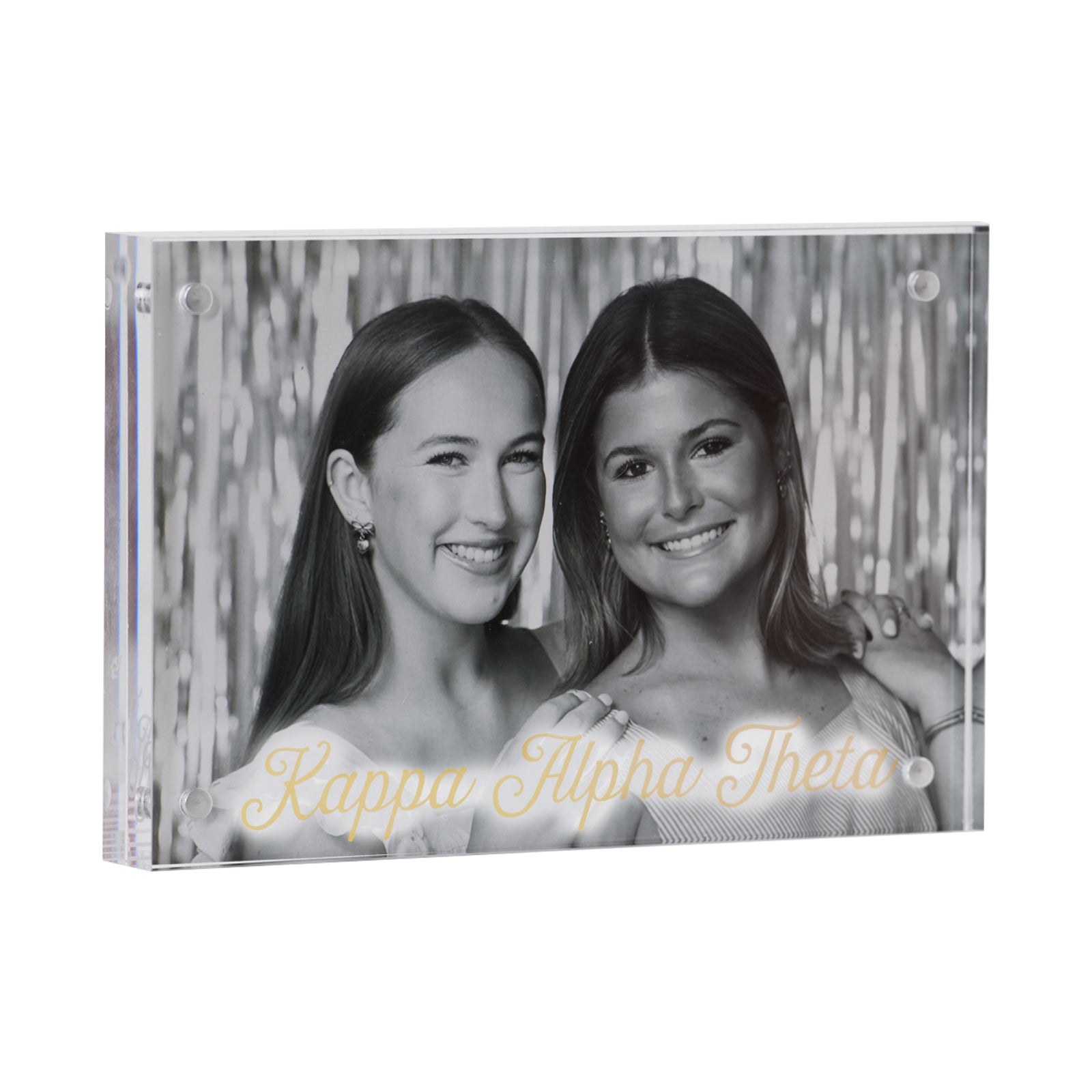 Sorority Acrylic Frame with Gold Foil Lettering