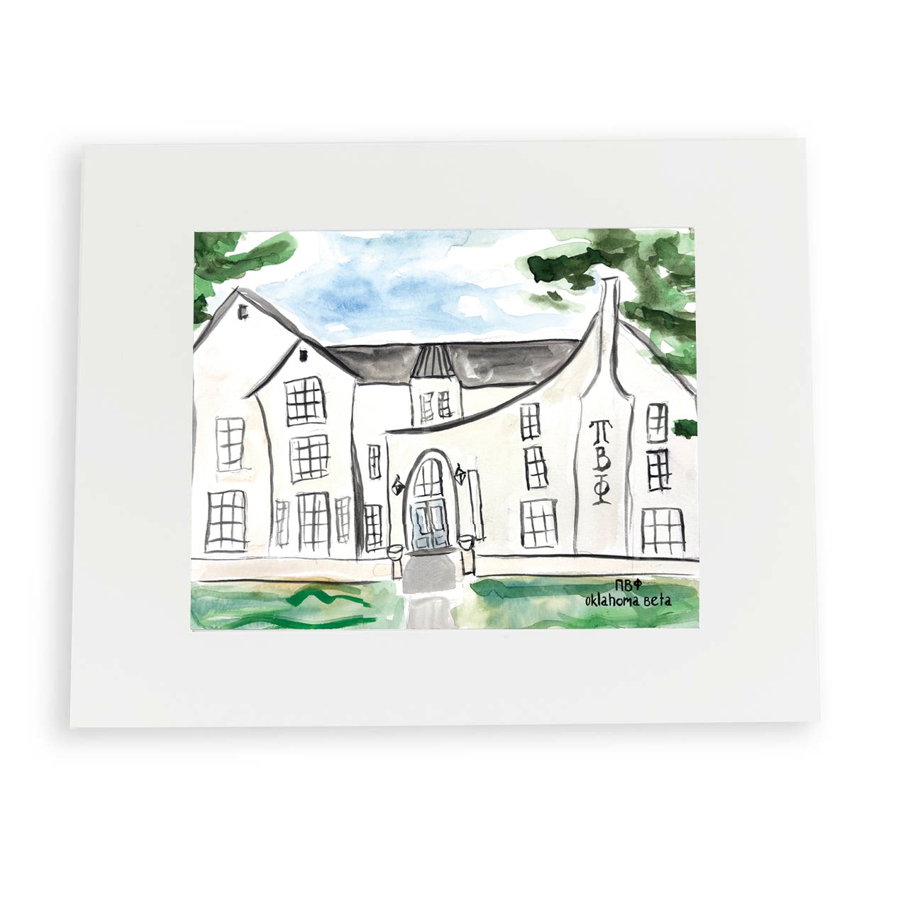 Oklahoma State University Sorority House Print