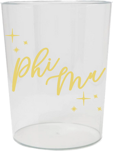 Phi Mu VINTAGE VEGAS Wastebasket