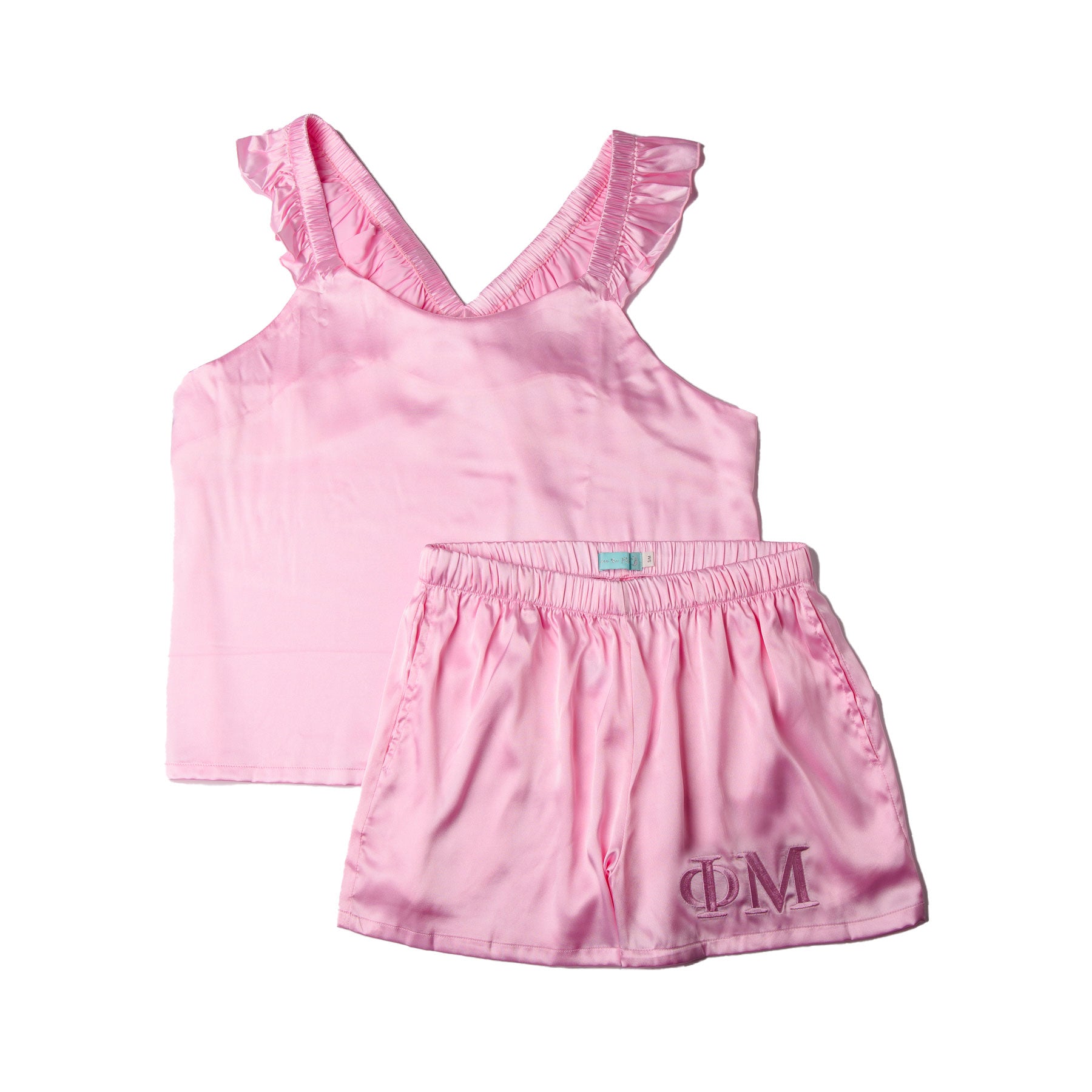 Phi Mu PINK PERFECTION Satin Set