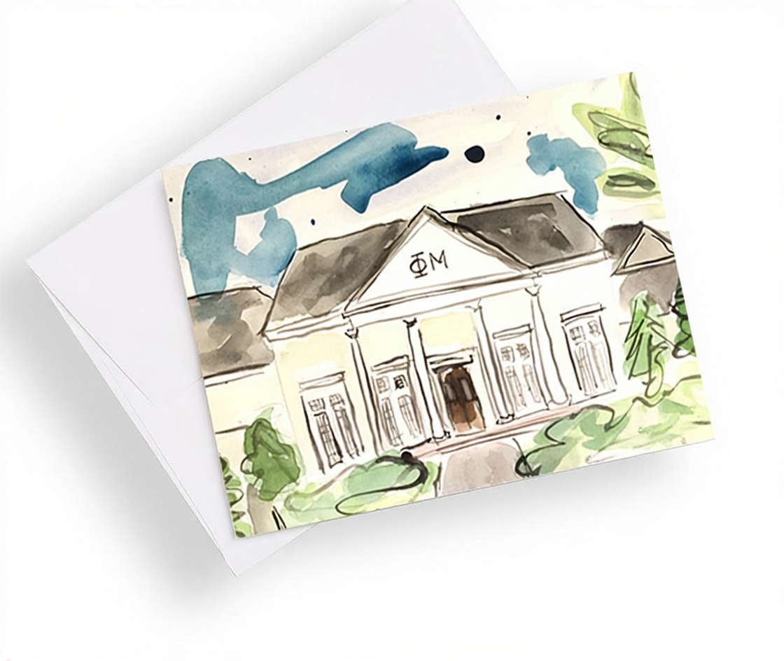 Mississippi State University Sorority House Notecards