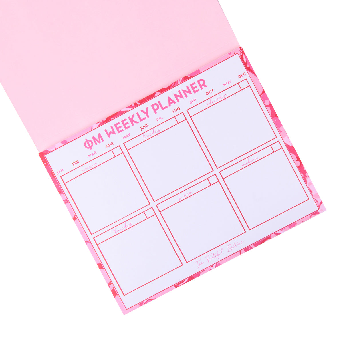 Phi Mu Desk Planner