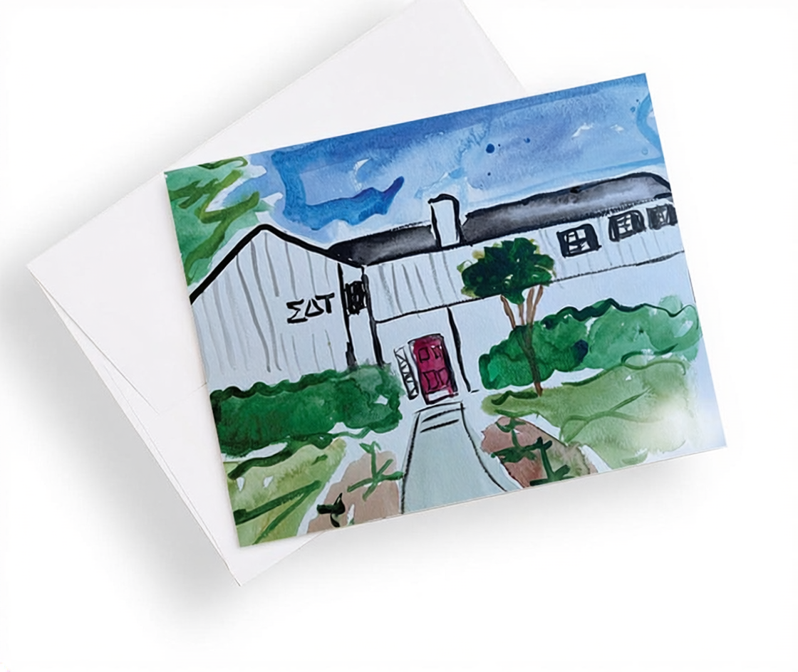 University of Georgia Sorority House Notecards