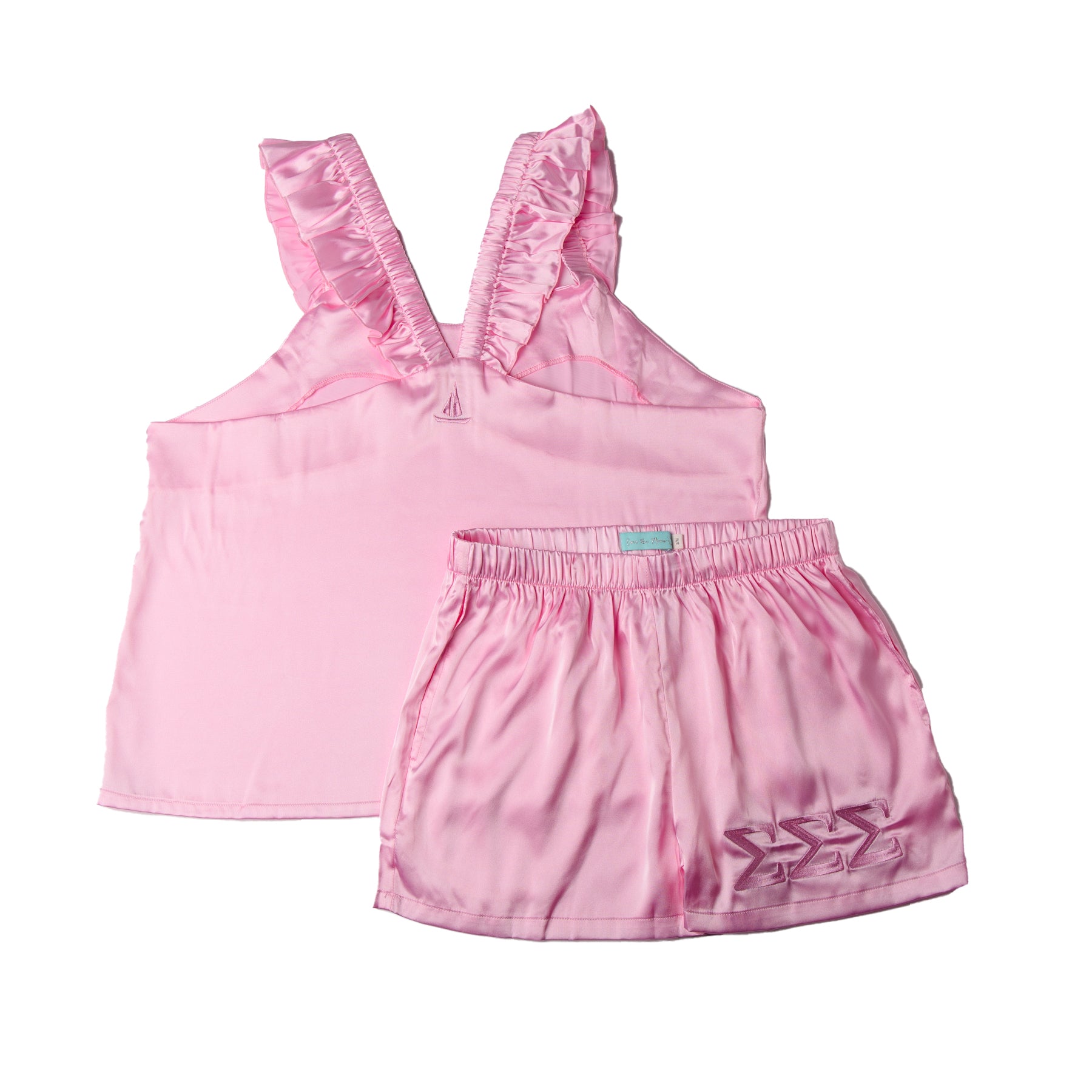 Sigma Sigma Sigma PINK PERFECTION Satin Set