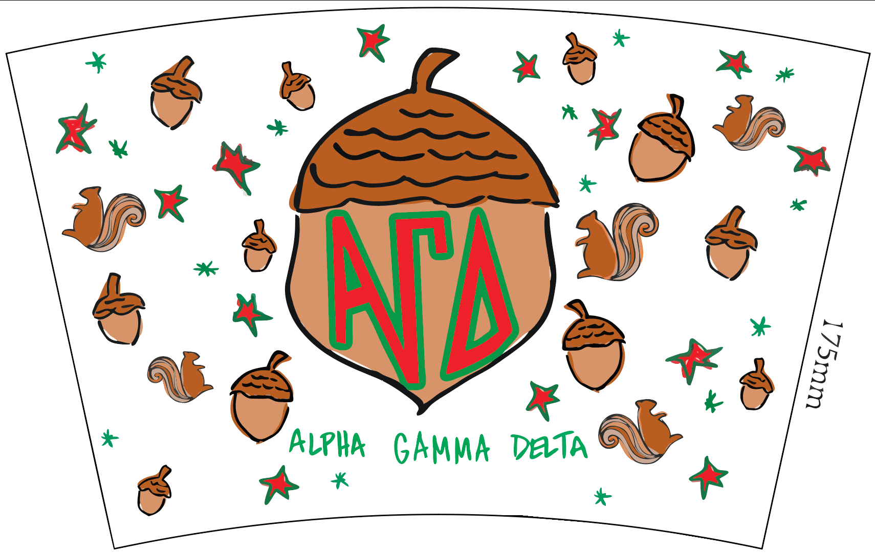 Alpha Gamma Delta Marker Cup