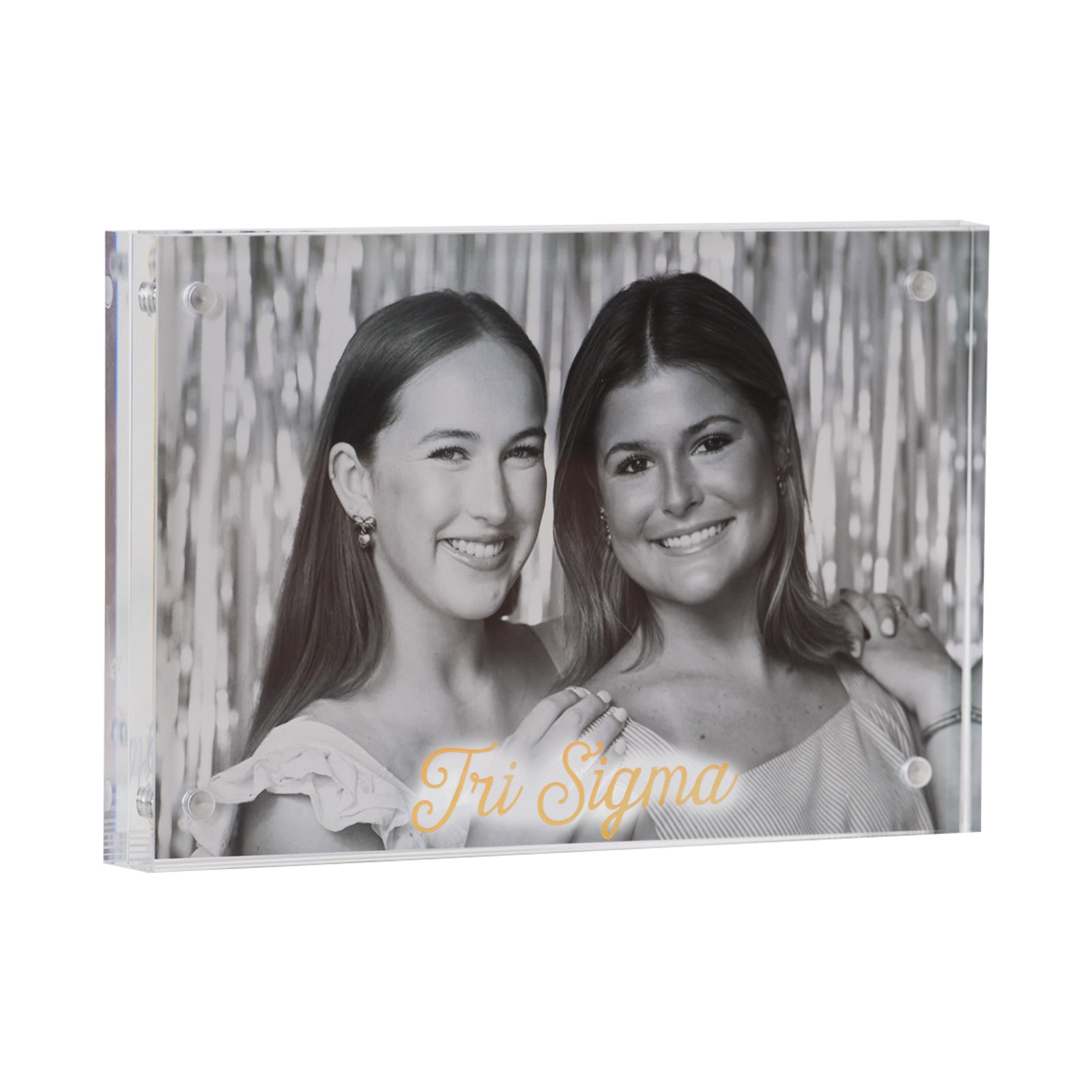 Sorority Acrylic Frame with Gold Foil Lettering