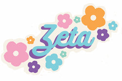 Zeta FLOWER CHILD Floral Decal