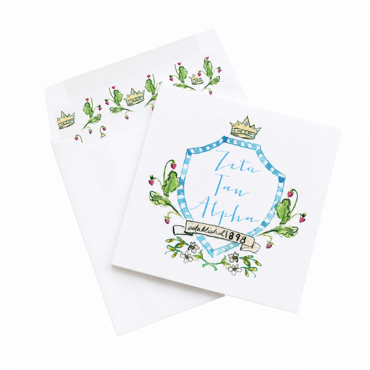 Sorority MOTIF Greeting Card with Liner
