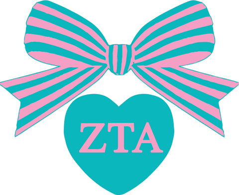 Zeta Tau Alpha BOW-DACIOUS Decal