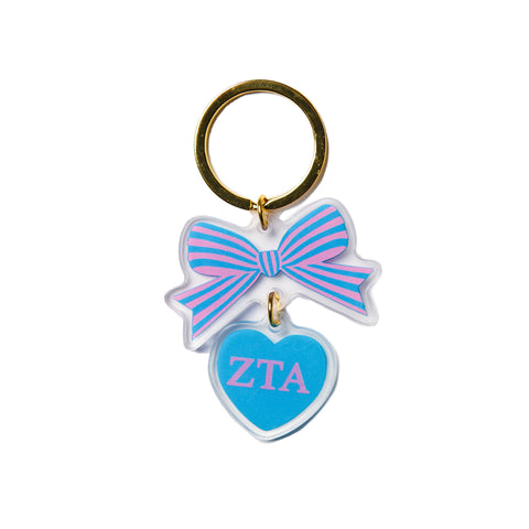 Zeta Tau Alpha BOW-DACIOUS Keychain