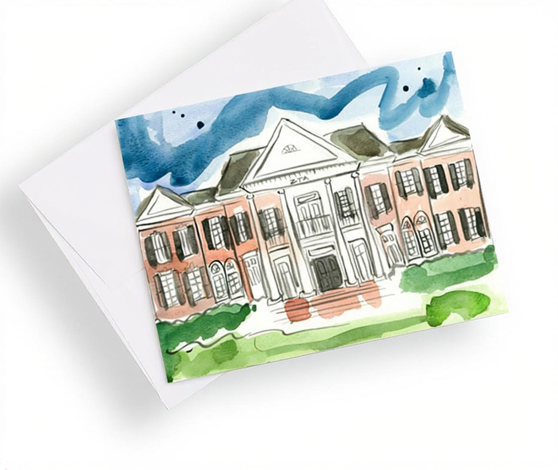 University of Alabama Sorority House Notecards